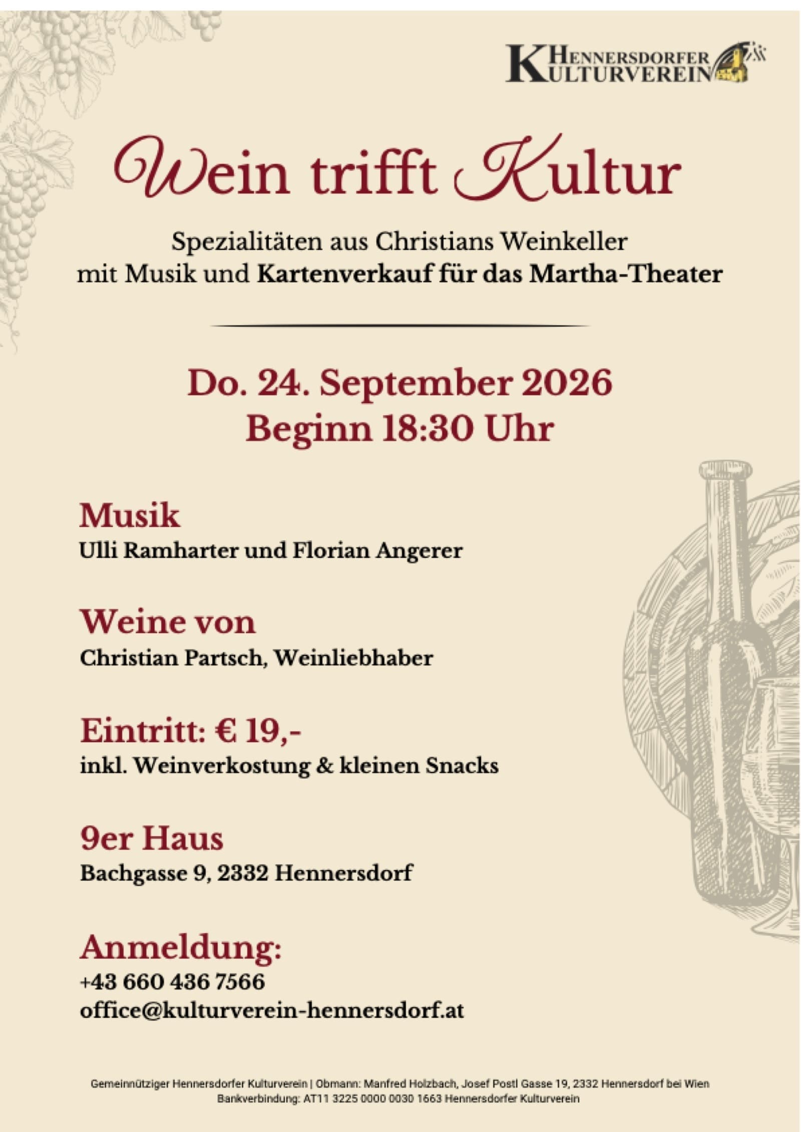 Wein trifft Kultur